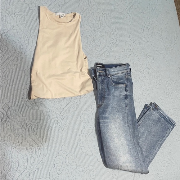 Original Straight high rise fit Express Jeans - Picture 9 of 10